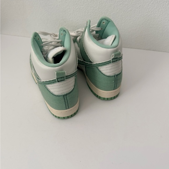 Level SS/New -Nike Wmns Dunk High 1985 'Green Denim' DV1143-300 Sz 10.5 - Picture 4 of 9